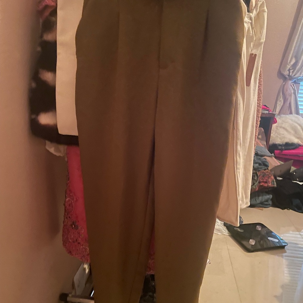 Zara pant dark green